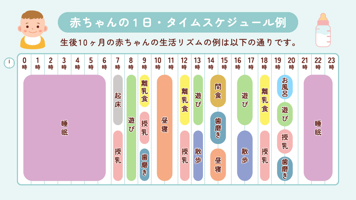 生後10ヶ月の赤ちゃんの特徴は？成長・発達・1日の生活リズム【小児科医監修】 | 読む・見る・学ぶ 子育てサプリ
